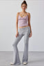 Crisscross V-Neck Ribbed Cami Top