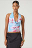 Halter Backless Cami Slim Fit Crop Top