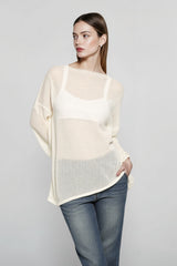 Lightweight Hollow Knit Sweater