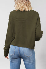 Single Breasted Knit Sweater