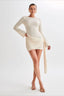 Knit Slim Fit Backless Mini Dress