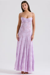 Lace Tie-Strap Romantic Maxi Dress