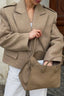Office Wool Blend Structured Blazer Coat