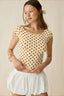 Fitted Boat Neck Slim Fit Crop Top