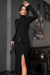 Sexy High Neck Bodycon Work Dress