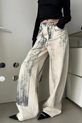 Vintage Straight Tie Dye Jeans