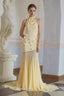 Sexy Backless Halter Paneled Flared Mermaid Party Dress