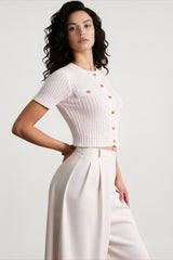 Single-Breasted Knitted Office Cardigan