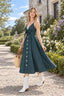 V Backless Midi Length Tunic Beach Dress