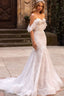 Vintage Lace Fit Flare Wedding Dress