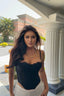 Push Up Lace Trim Sheer Cami Top