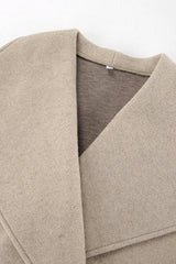 Thick Wool Blend Commuter Coat