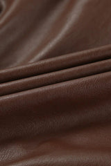 Retro Leather Blazer Collar Elegant Coat