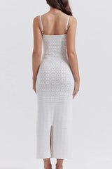 Knit Cami Cutout Fashionable Sweater Dress