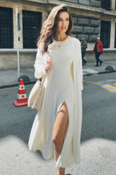 Oversized Faux Fur Duster Cardigan