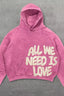 Vintage Letter Graphic Pullover Hoodie