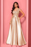 V Neck Sleeveless Mermaid Prom Dress