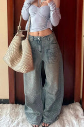 Star Studded Vintage Baggy Jeans