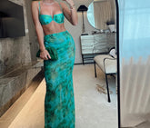 Tie-dye Brazilian Bandeau Sexy Three Piece Swim Sets