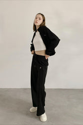 Zip Jacket Hoodie Joggers Activewear Set