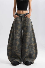 Retro Harajuku Camo Jeans