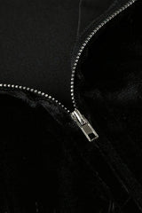 Gothic Velvet Streetwear Hoodie