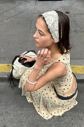 Polka Dot Ruched Maxi Two Pieces Set