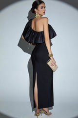 Sexy Ruffled Bandage Formal Dress