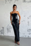 Strapless Rhinestone Maxi Birthday Dress