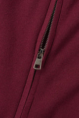 Long Sleeve Zippered Cardigan Knit Set