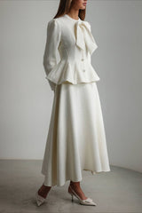 Sequin Tweed Bodycon Skirt Tweed Suit Set