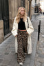 Leopard Print Slim Maxi Skirt
