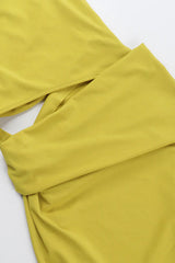 Elegant Asymmetrical Shoulder Party Dress