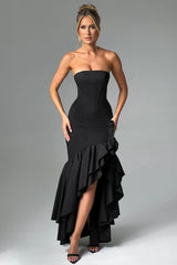 Sexy Chic Off Shoulder Strapless Asymmetric Formal Dress