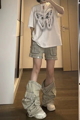 Y2K Detachable Straight Leg Jeans