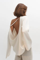 Loose Fit Backless Sweater