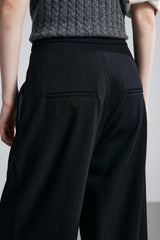 Relaxed Straight Wool Twill Multi Match Suit Pants