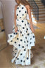 Polka Dot Halter Top Skirt Set