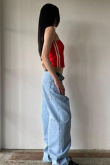 Street Vintage Distressed Flare Jeans