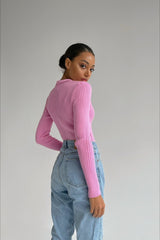 Slim Fit Polo Knit Sweater