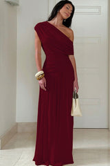 Slim Fit Round Neck Ruched Sheer Bodycon Formal Dress