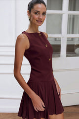 Minimalist Sleeveless Work Dress