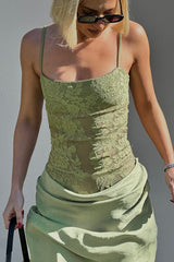 Slim Fit Lace Cami Lace Dress