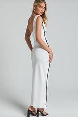 Sexy Tank Colorblock Pencil Bodycon Dress