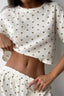 Love Print Lounge Tee Pajama Sets