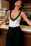 Polka Dot Lace Cami Top