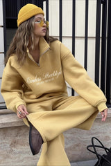 Graphic Pullover Hoodie Pants Activewear Set