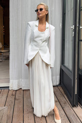 Draped Asymmetric Hem Tulip Skirt