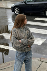 Camo Printed Oversized Hoodie