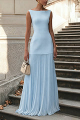 Sofia Pleated Maxi Dress